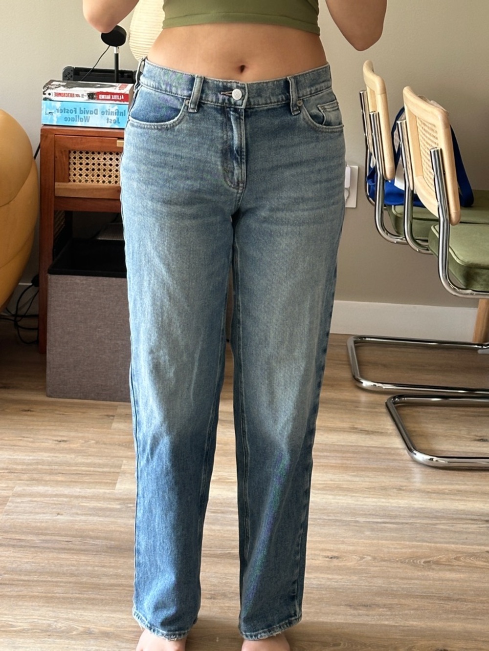 Pacsun blue Jordyn low rise straight leg jeans Size 26